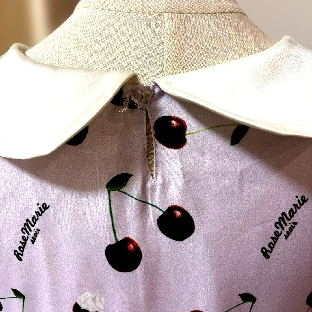 ローズマリーソワール⭐︎チェリー柄ワンピース
