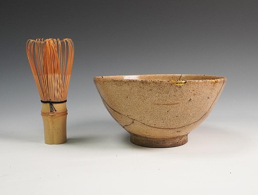 時代 古萩茶碗 用心箱 茶道具