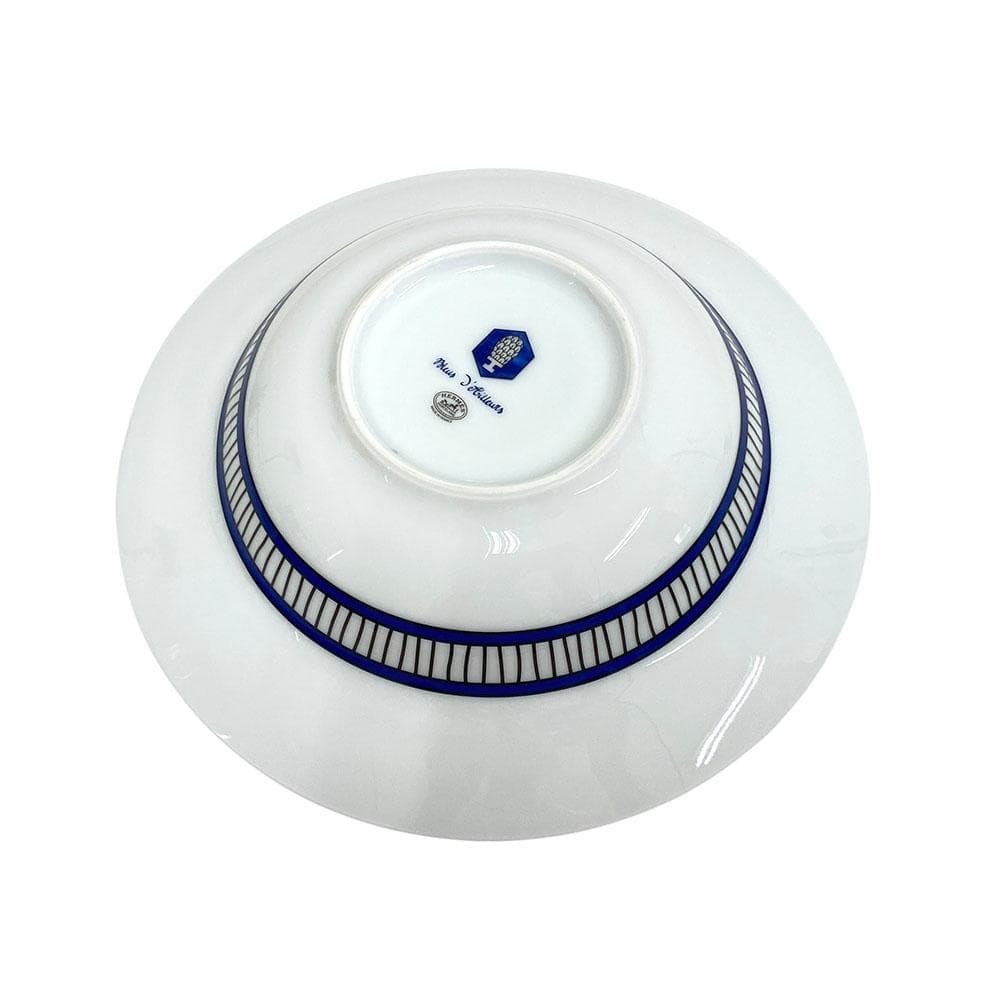 【廃盤】 美品 HERMES エルメス ブルーダイユール パスタプレート 2枚