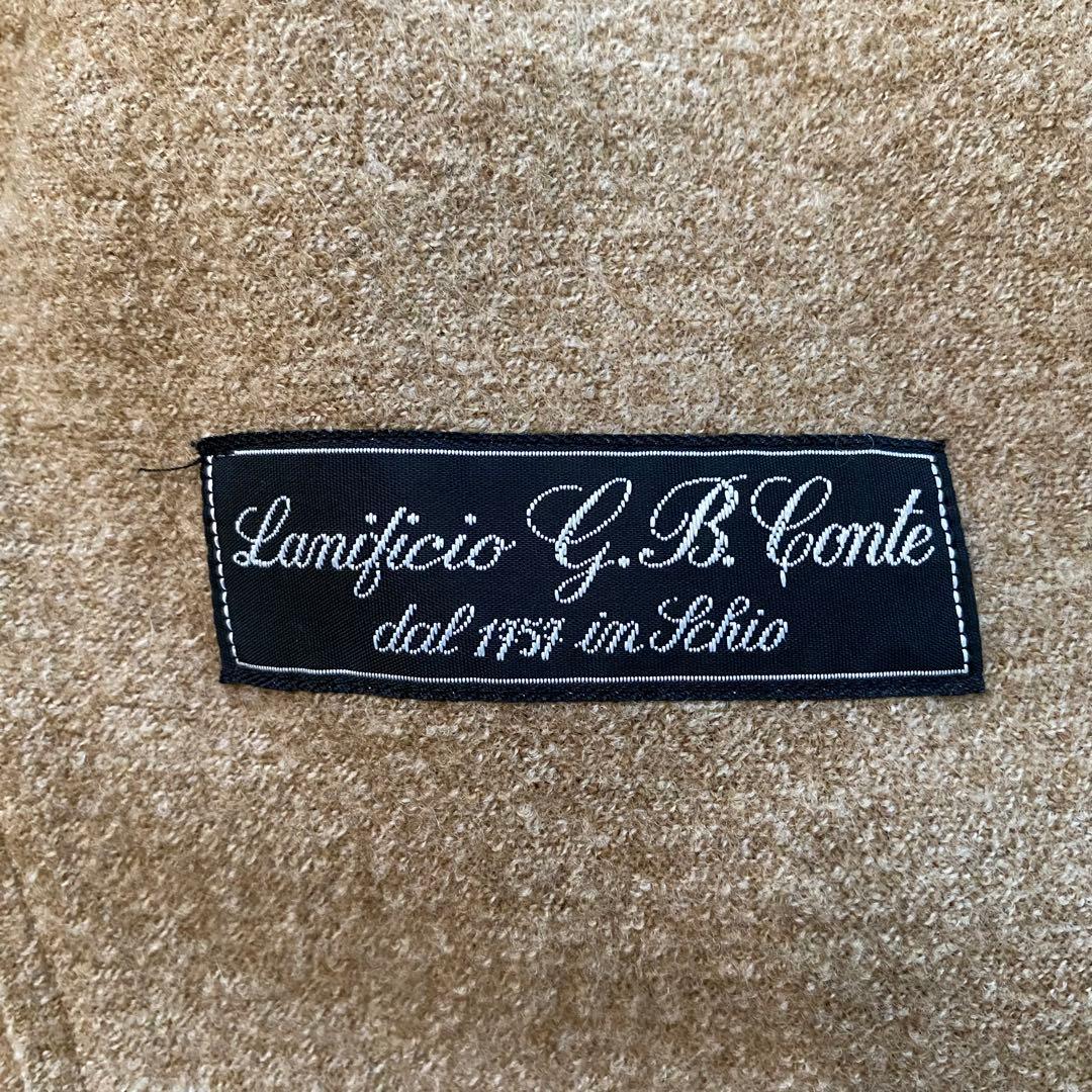 オンワード 自由区 ウール100% スタンドカラー ミドル丈コート グレージュ