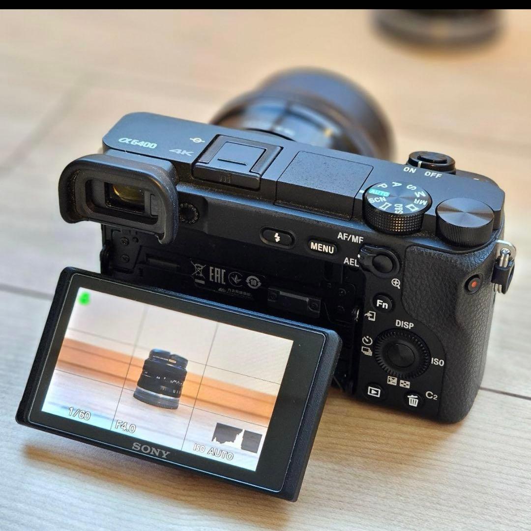 sony a6400 レンズ3本付き　sdカード付属