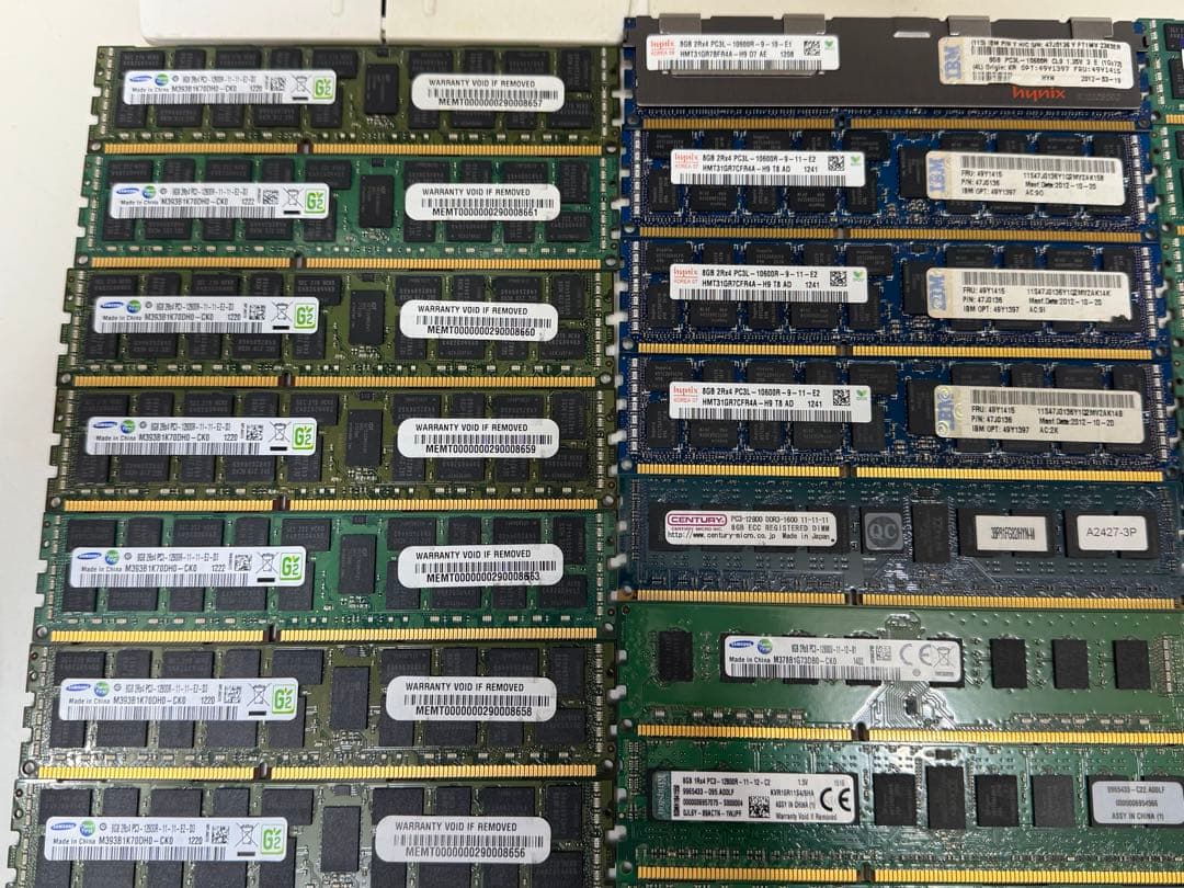 メモリー 8gb ,16gb PC3 ,PC3L まとめて 63枚