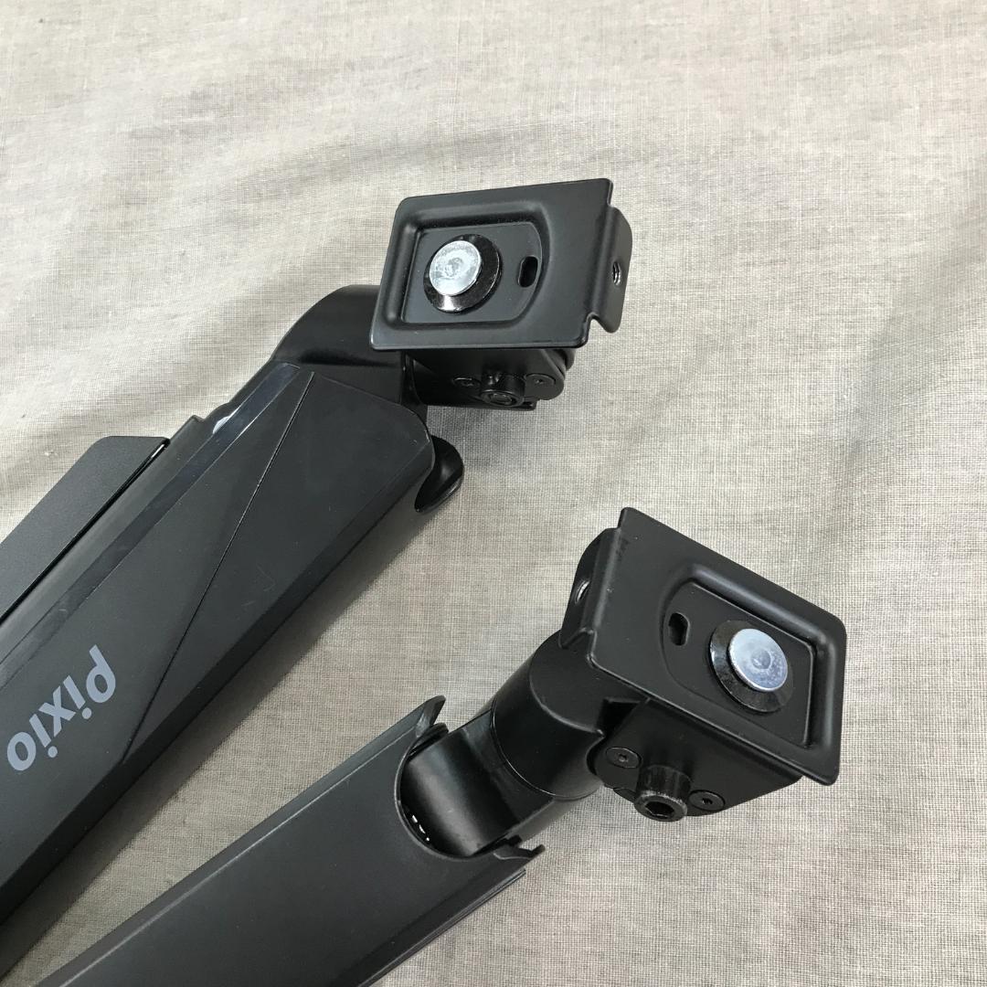 m*t様 Pixio PS2D モニターアーム デュアル 黒 ブラック