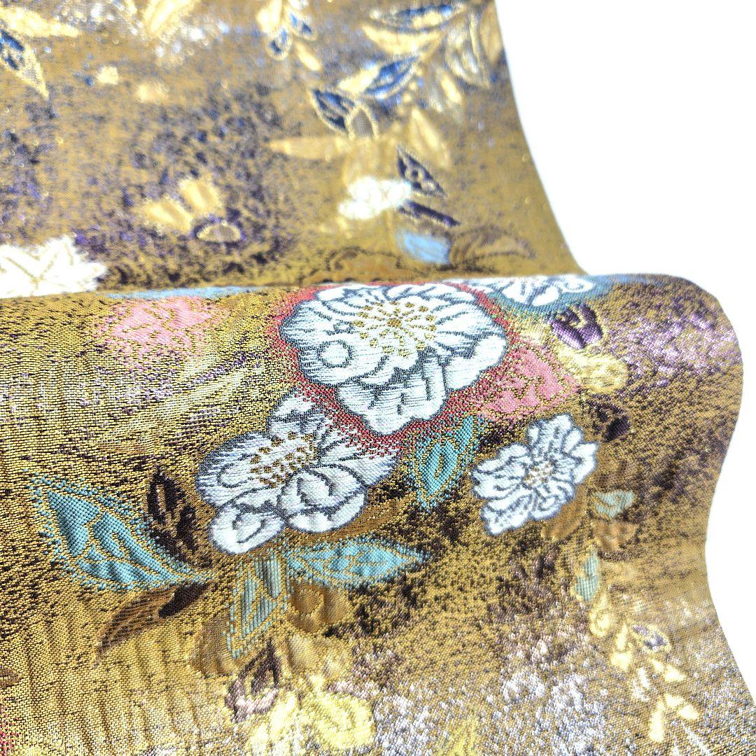 帯5724 ●高級 正絹 夢想辻が花 六通 袋帯