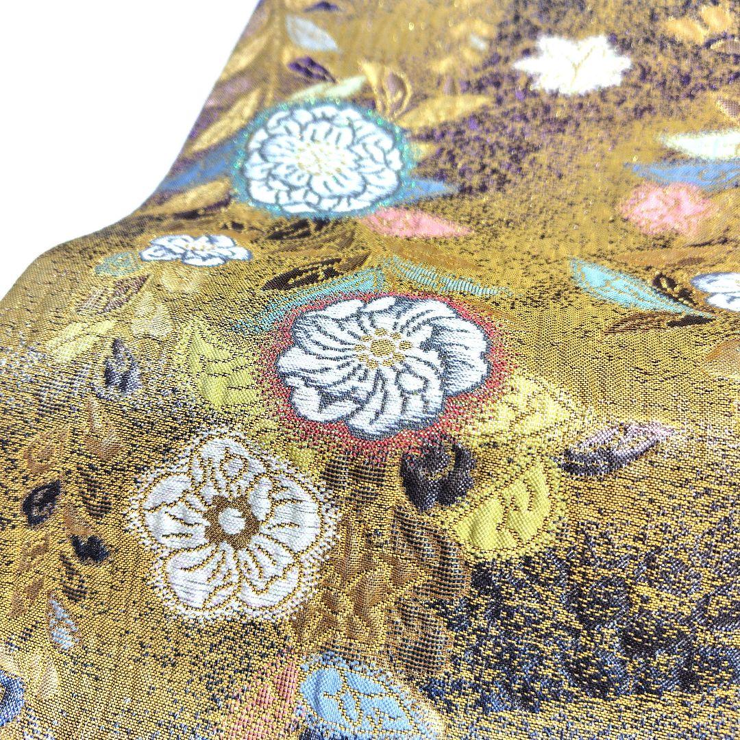 帯5724 ●高級 正絹 夢想辻が花 六通 袋帯