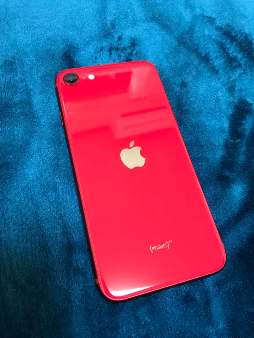 iPhoneSE第2世代　レッド 画面ひび割れあり