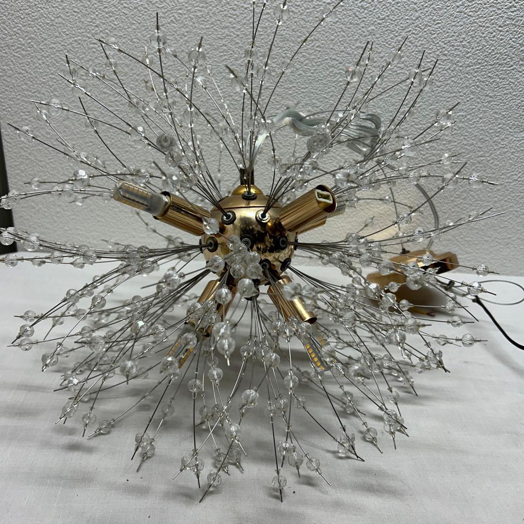 【吊照明】モダンガラスシャンデリア 8灯 クリスタル