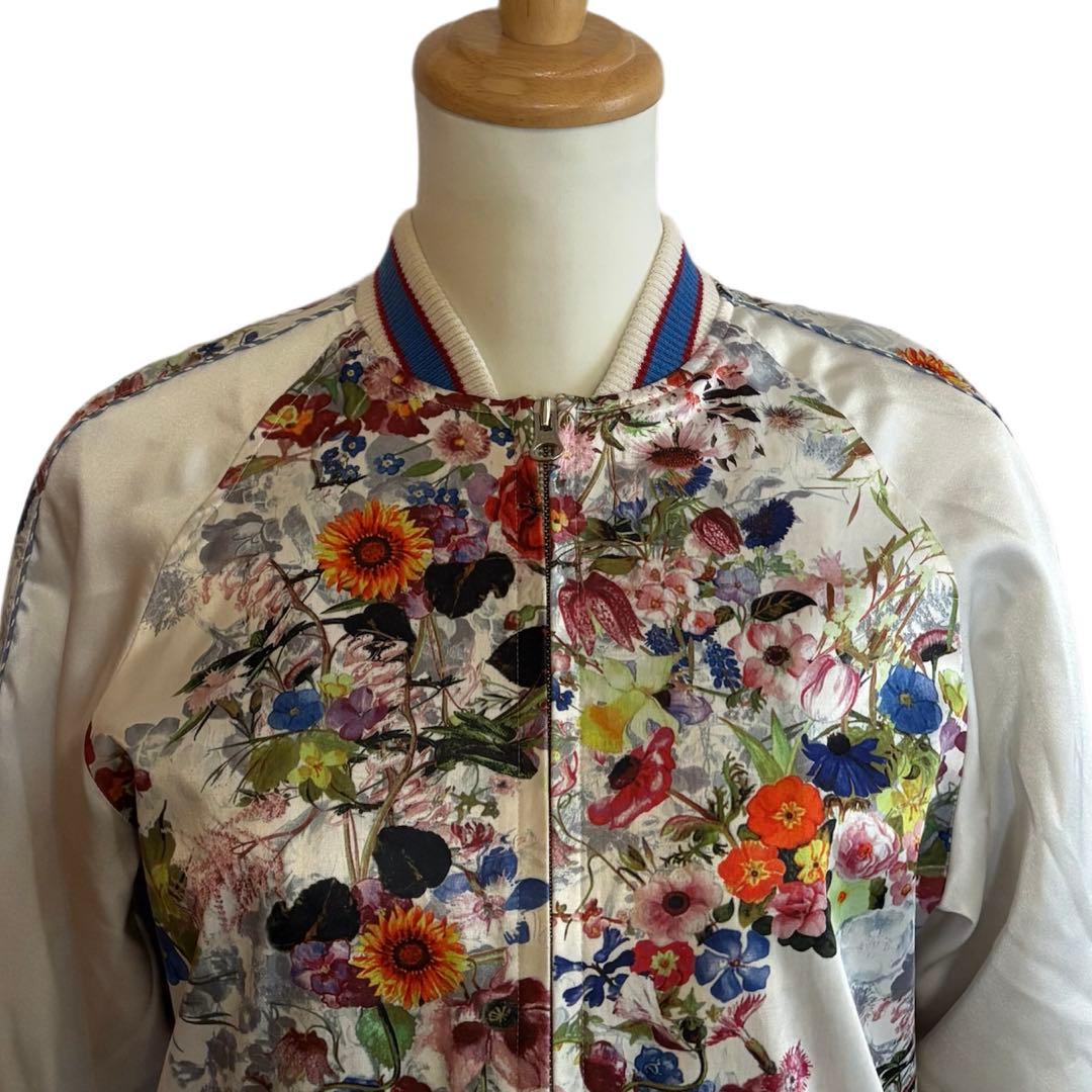 【AVIE】 フラワープリント スカジャン