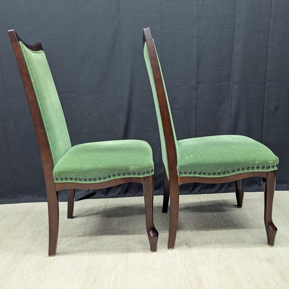 マルニ　ベルサイユ　猫脚　2脚　ダイニングチェア　ハイバック　イス　椅子　A