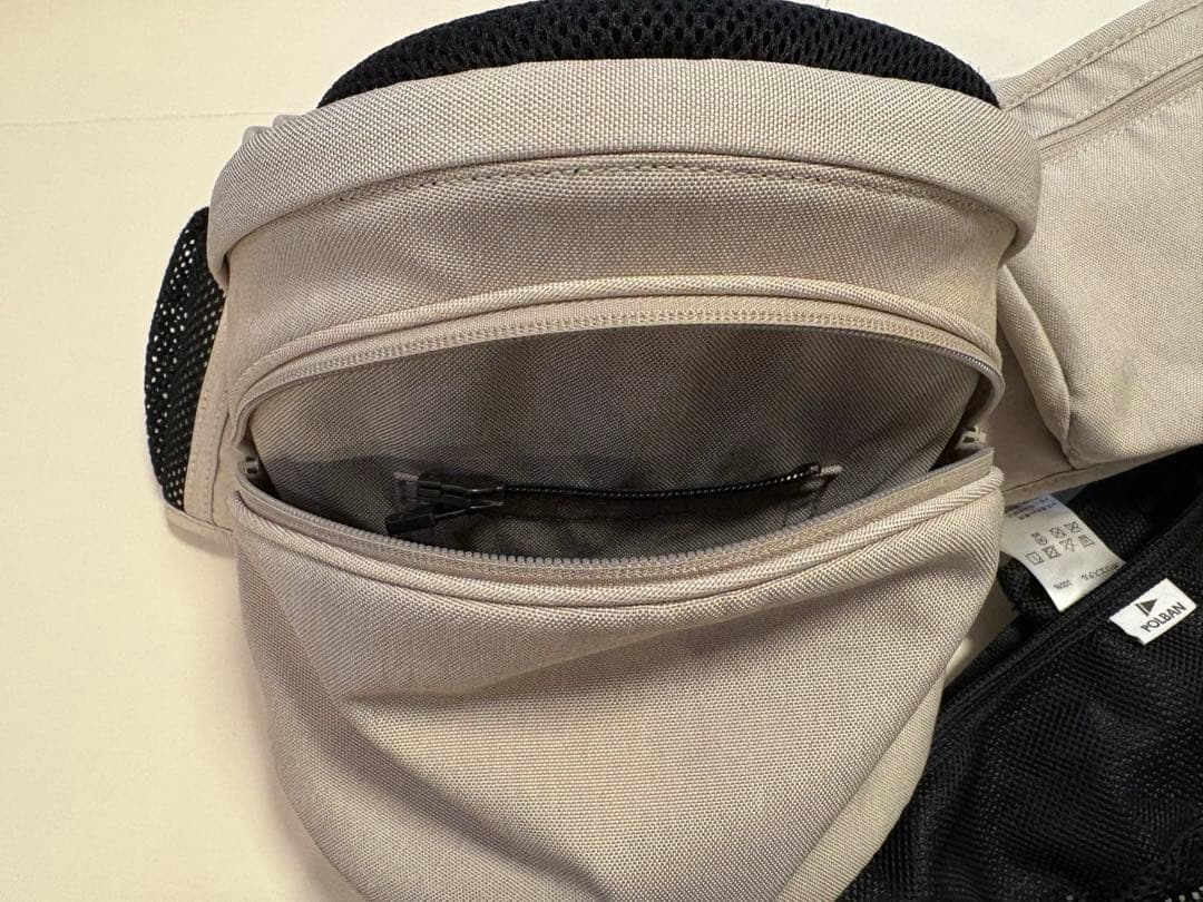 ポルバンアドバンス　ヒップシート（アイボリー）シングル ショルダーベルト付き