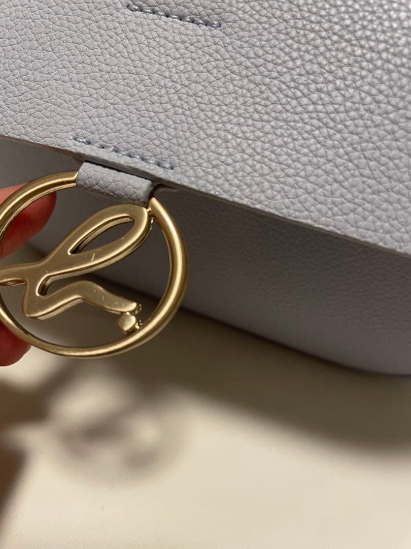 agnes b. アニエスベー　ショルダーバッグ　ボヤージュ　ブルー　水色