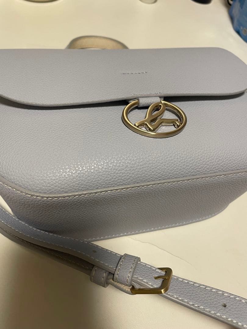 agnes b. アニエスベー　ショルダーバッグ　ボヤージュ　ブルー　水色