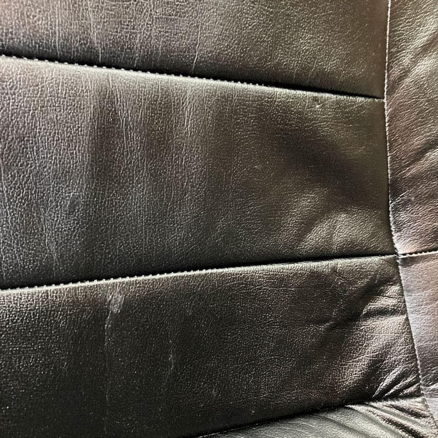 ヴィンテージ フランスベッド レザーパーソナルチェア オットマン(難あり)セット