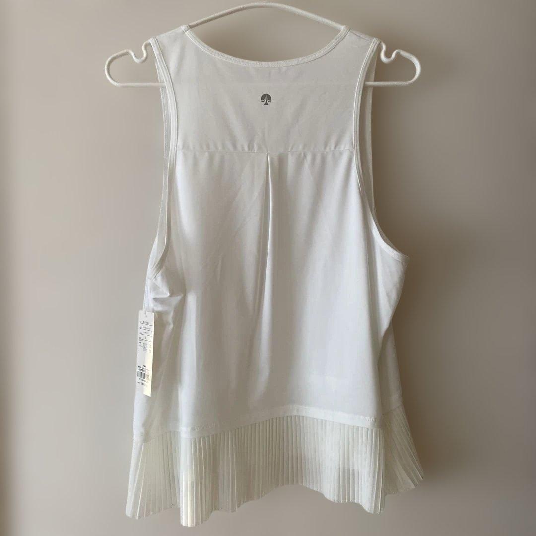 SUKALAプリーツタンクトップ　L ホワイト