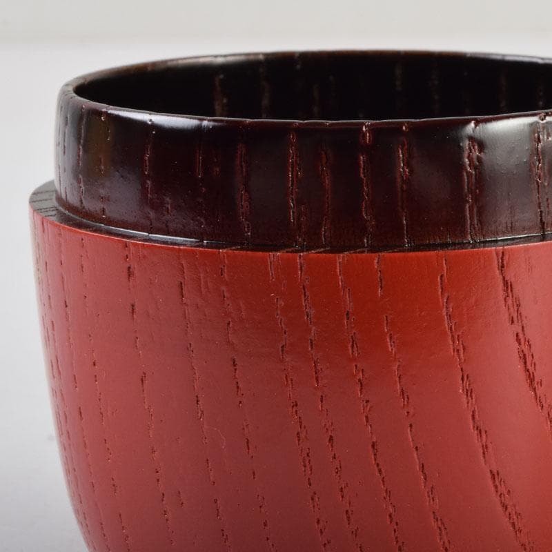 茶道具　朱塗　花草蒔絵　中棗　表千家即中斎花押　合わせ箱　V　8741