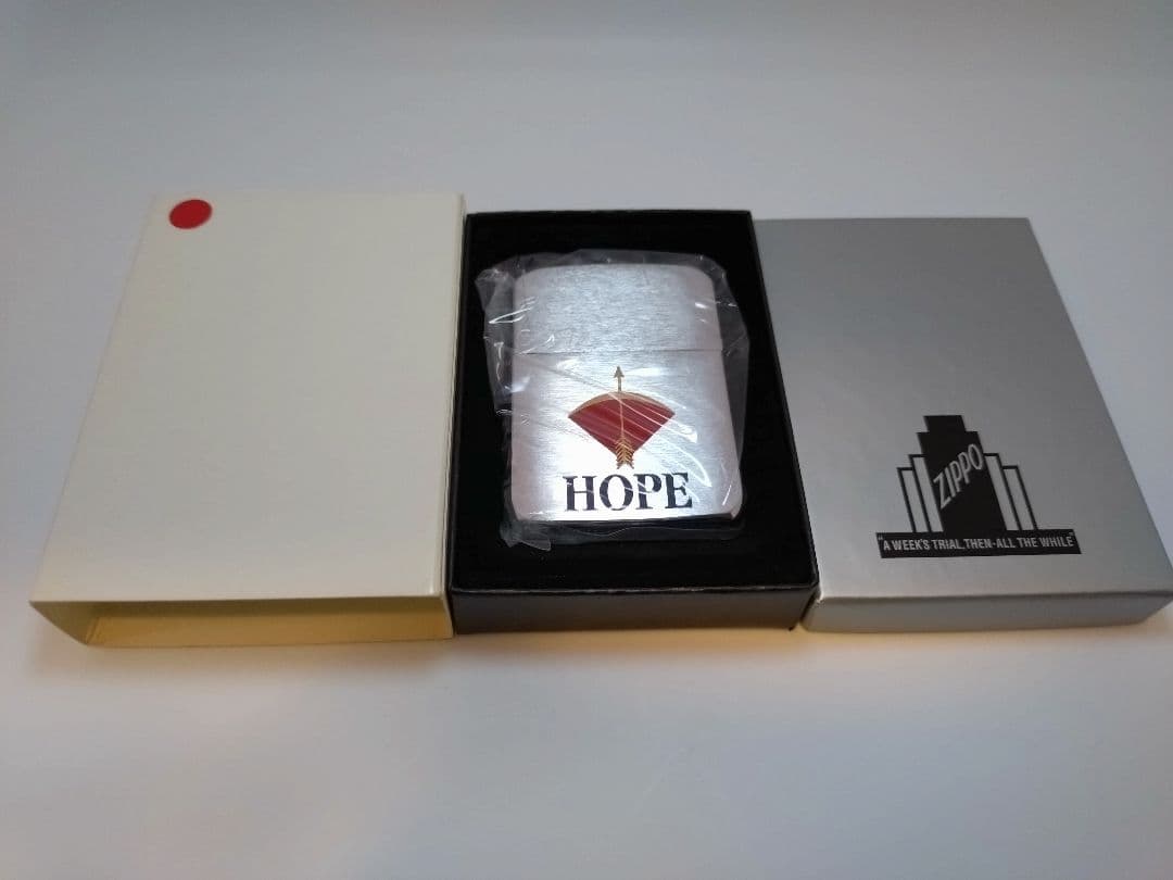 赤　HOPE ZIPPO ホープ　ジッポー　未使用