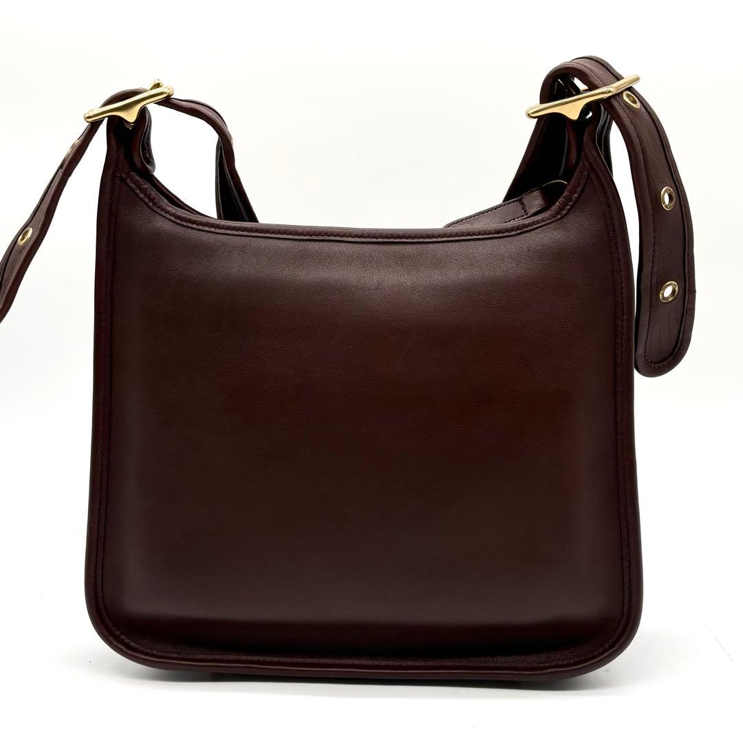 美品✨オールドコーチ ショルダーバッグ レザー ブラウン 9966 ゴールド金具