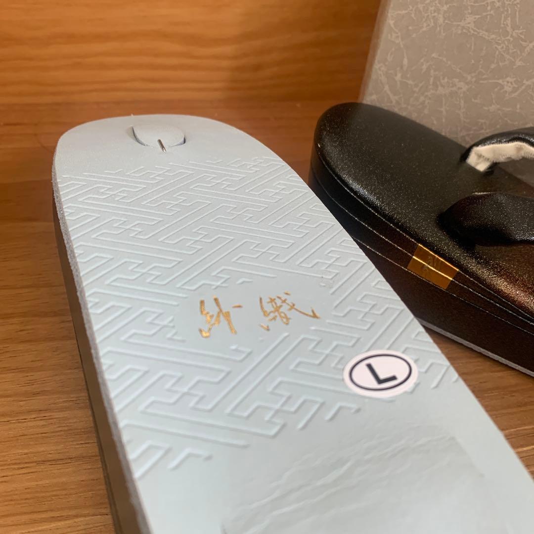 新品未使用タグ付　草履バッグ　セット ゴールド　紗織　Ｌ　ブラック　留袖　七五三