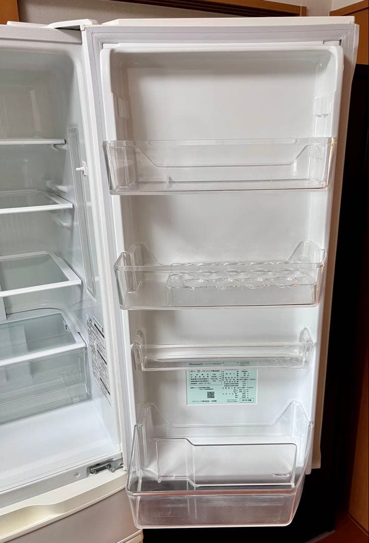【美品】Panasonic NR-FVF454-W 冷蔵庫 2019年製