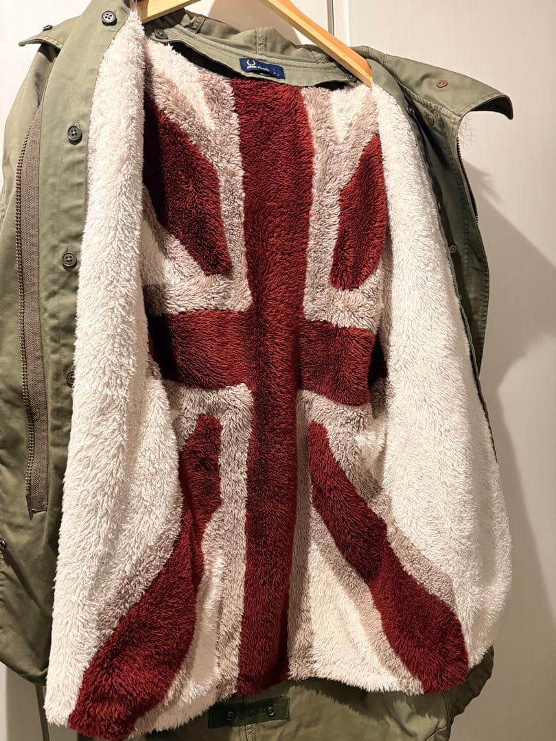 FRED PERRY モッズコート ユニオンジャック カーキ レディースL