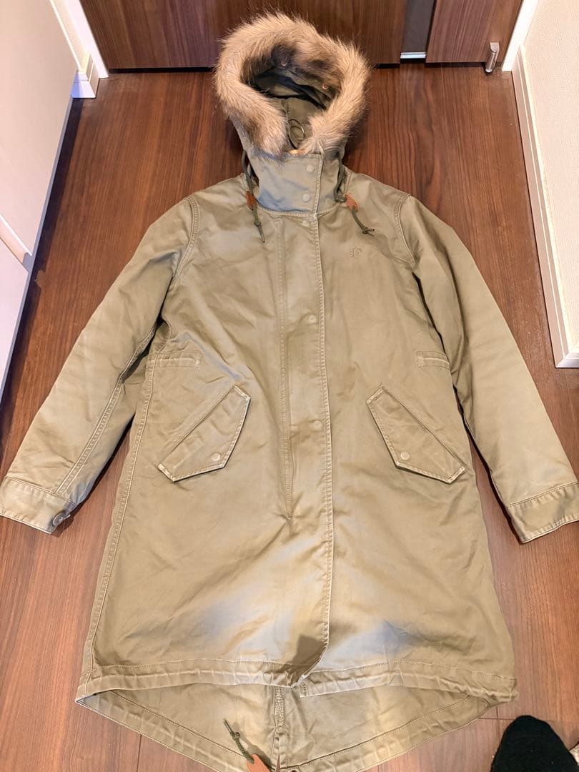 FRED PERRY モッズコート ユニオンジャック カーキ レディースL