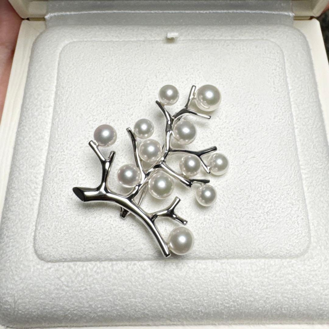 ミキモト 幸福の木ブローチ