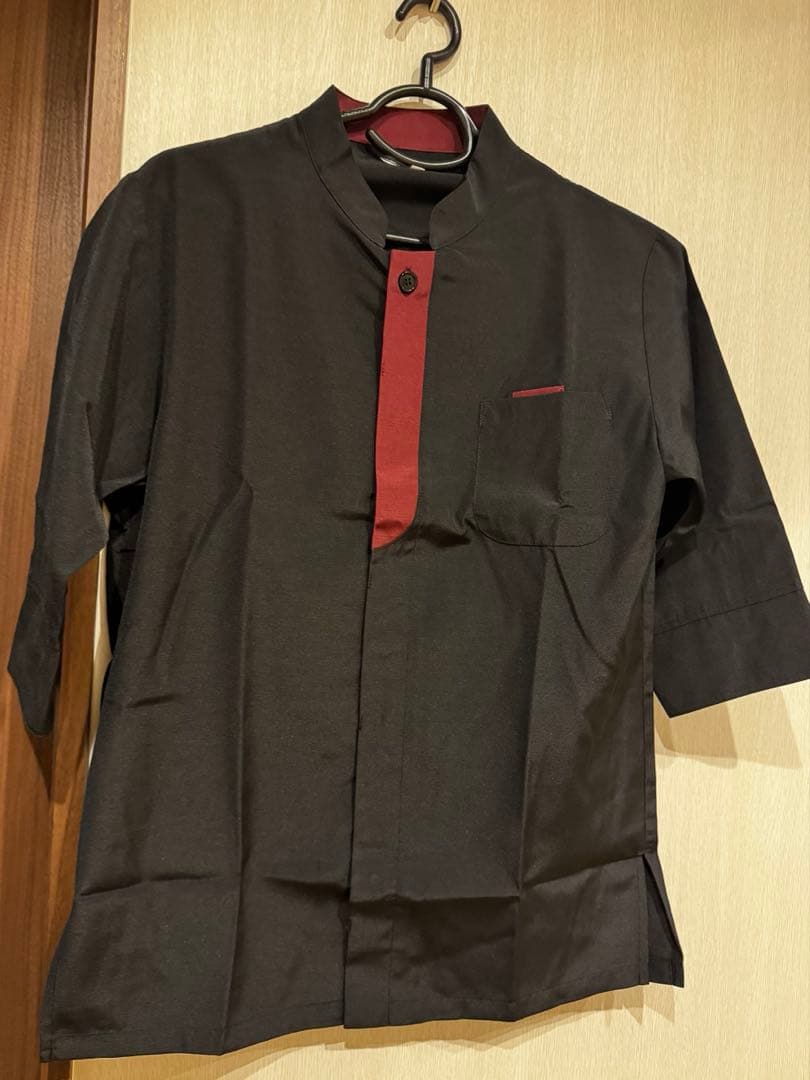 男女兼用　飲食店ユニホーム　エプロンバンダナ帽有 ショップコート セット売り