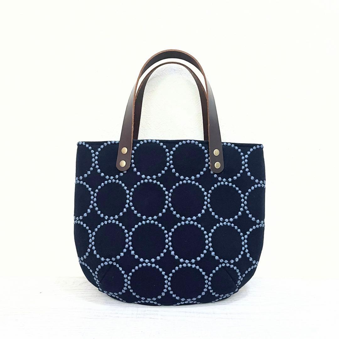 ミナペルホネン　ハンドメイド　トートバッグ