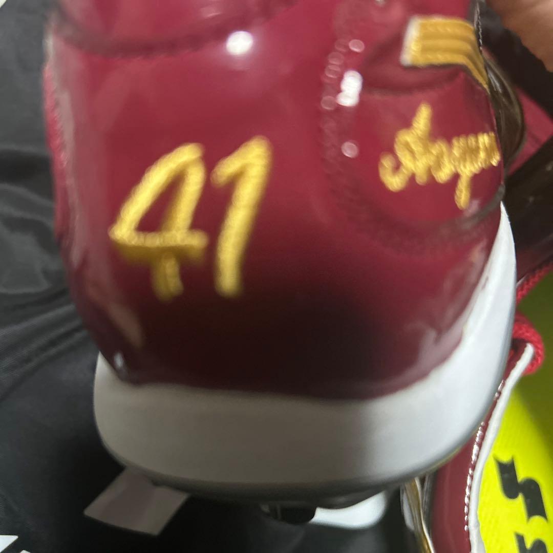 本日限定値下げ　楽天　青山浩二　SSK 赤 スパイク 直筆サイン入り　野球