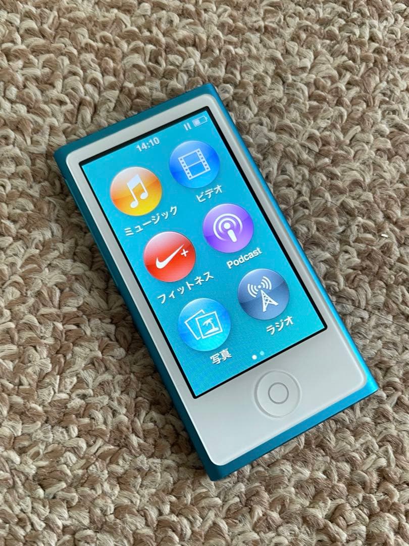 ☆美品 動作確認済 iPod nano 第7世代 ブルー Bluetooth