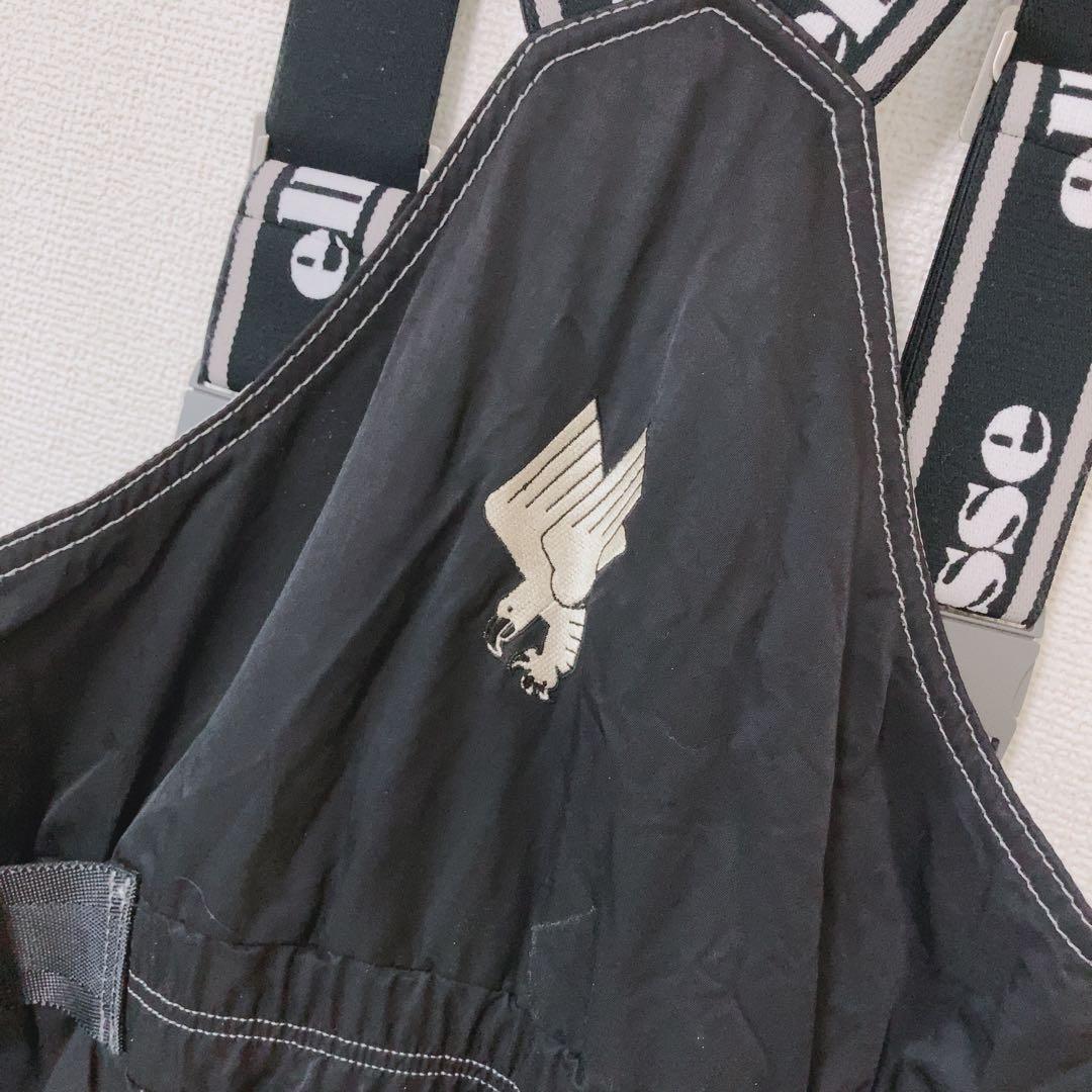 エレッセ⭕️スノボスーツ　ジャンプスーツ　スキー　つなぎ　希少　黒　ellesse