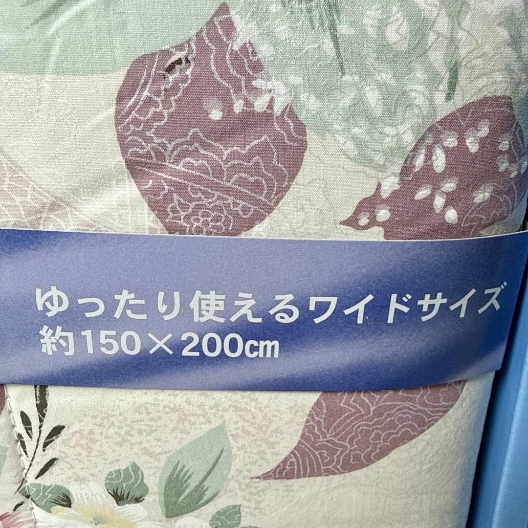 未使用✨️真綿布団 肌掛布団 シルク1.1キロ シングル150×200cm 花柄