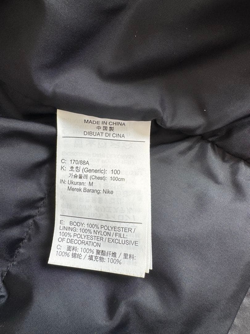 NIKE JORDAN ダウン サイズM