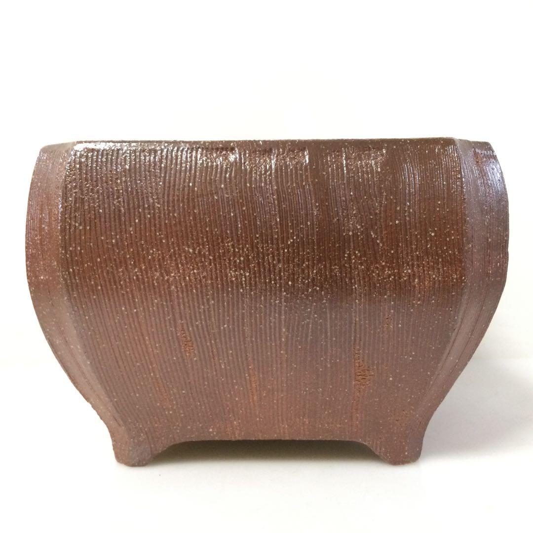 信楽焼 土風炉 面取風炉 高橋楽斎作 茶道具 供箱 L311