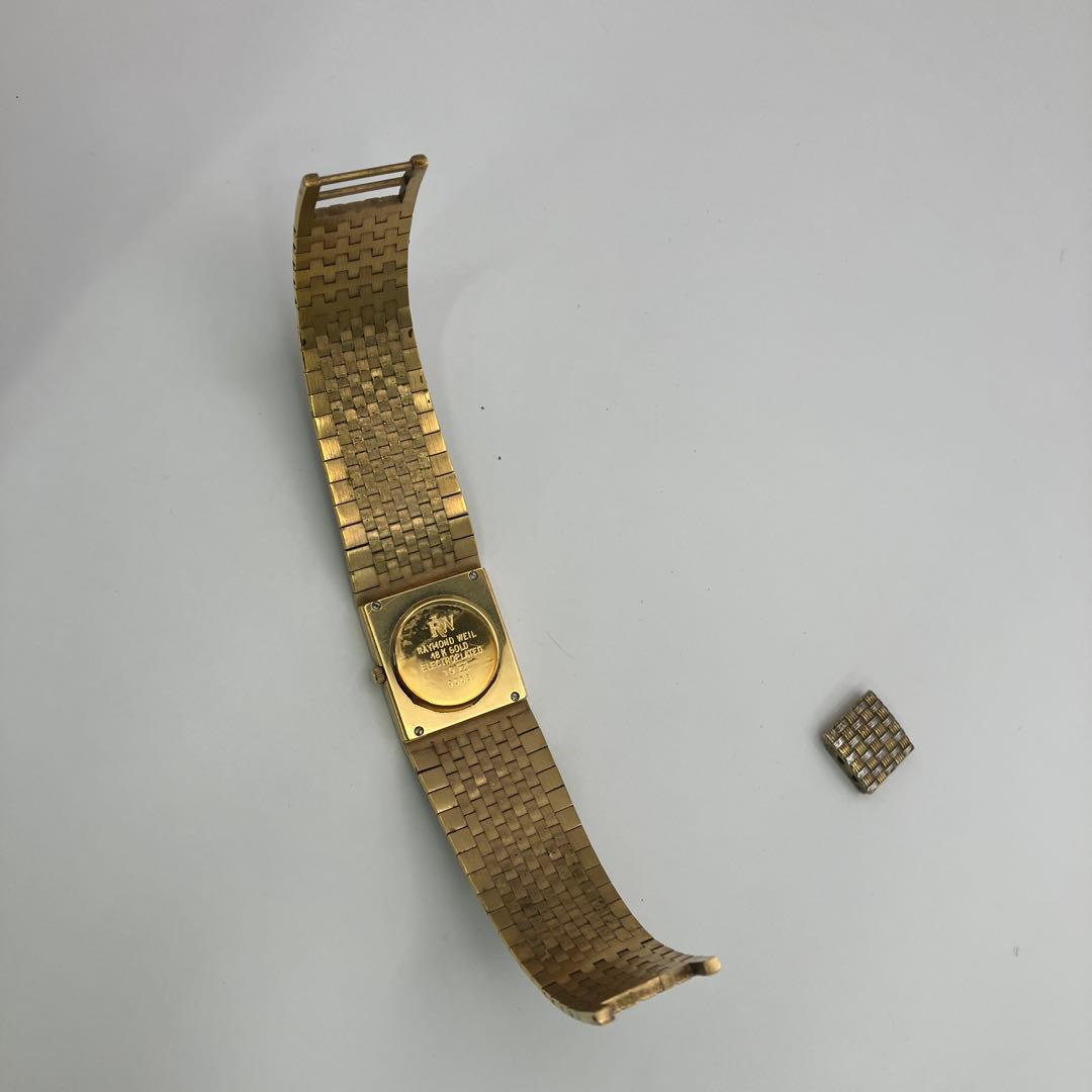 RAYMONDWEIL18KGOLDELECTROPLATED 腕時計【不動】Y