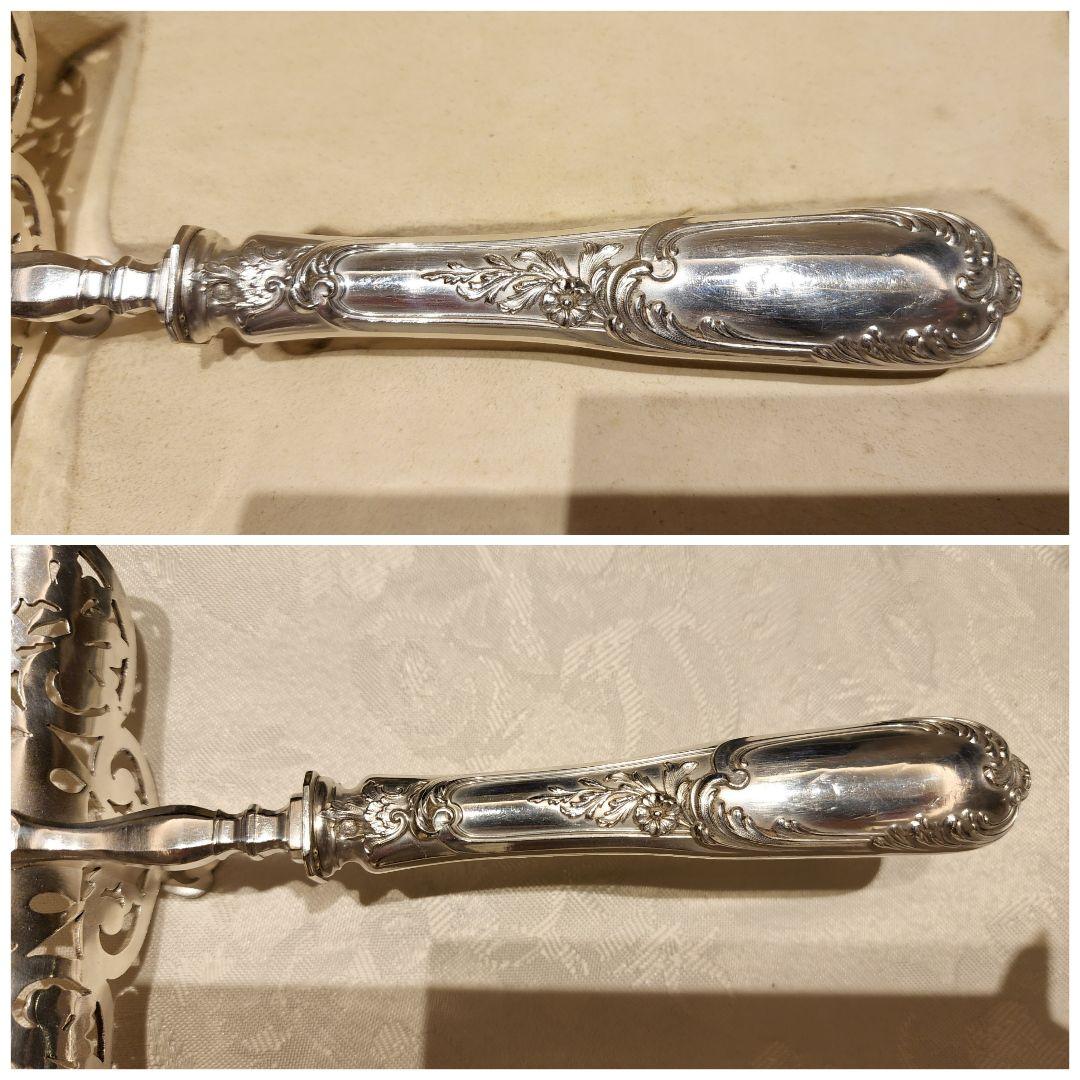 純銀 950 ② スターリング 特大 サーバー シルバー アンティーク