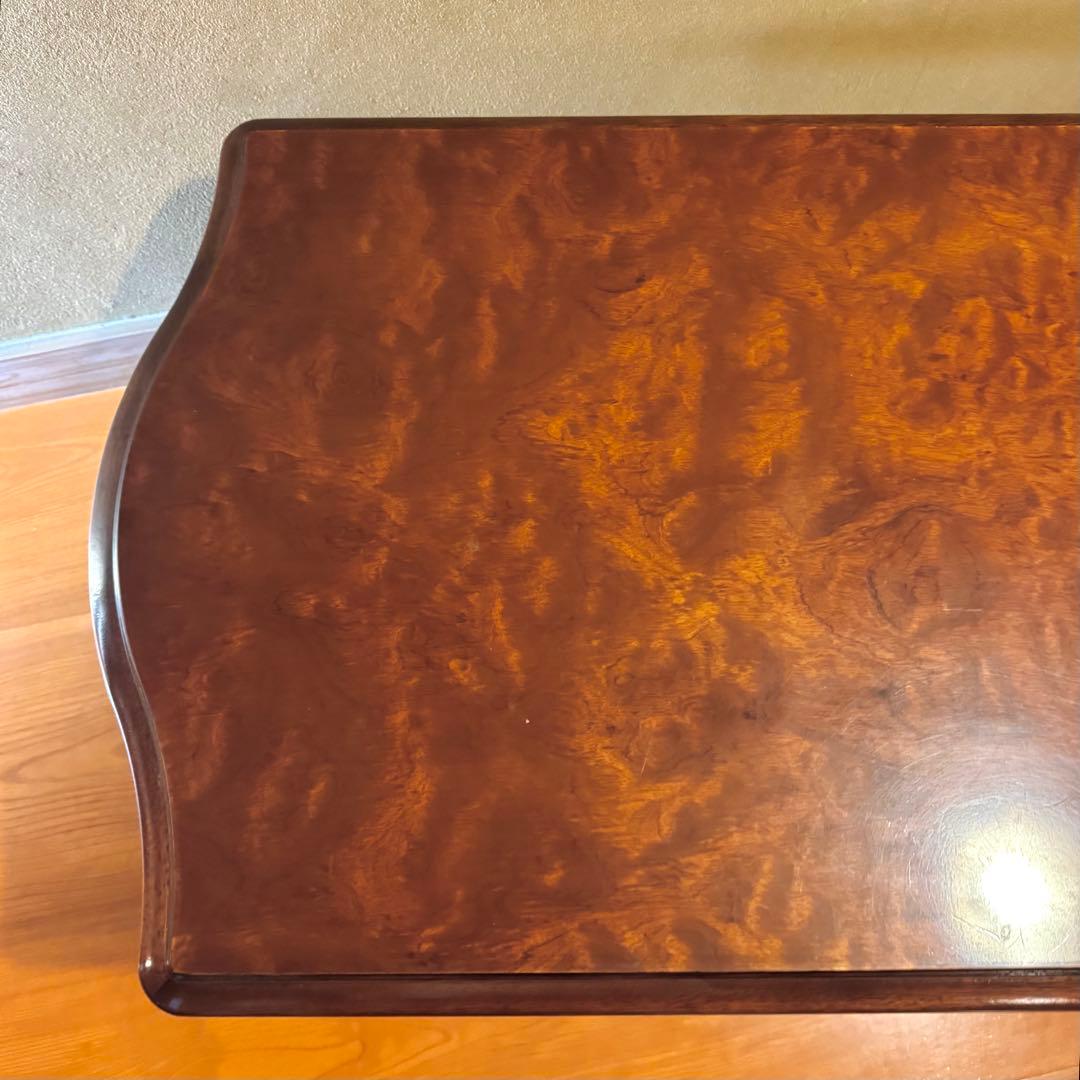 【美品】karimoku カリモク コロニアル ラタン 猫脚 センターテーブル