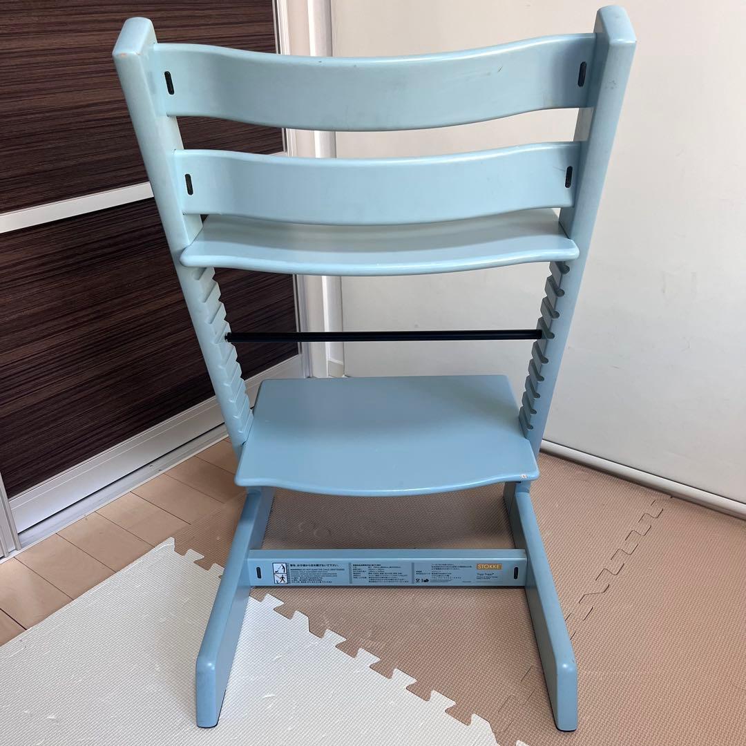 【新型】シリアルNo4　ストッケ トリップトラップ ハイチェア アクアブルー