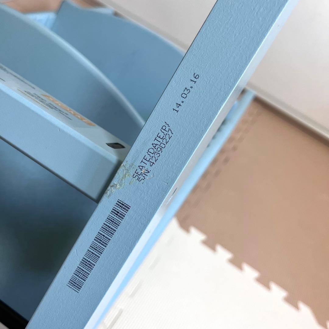 【新型】シリアルNo4　ストッケ トリップトラップ ハイチェア アクアブルー