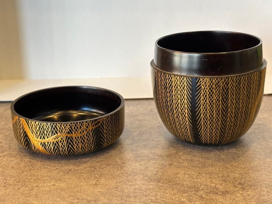 茶道具 柳蒔絵 芽柳中棗 輪島塗 棗 共箱