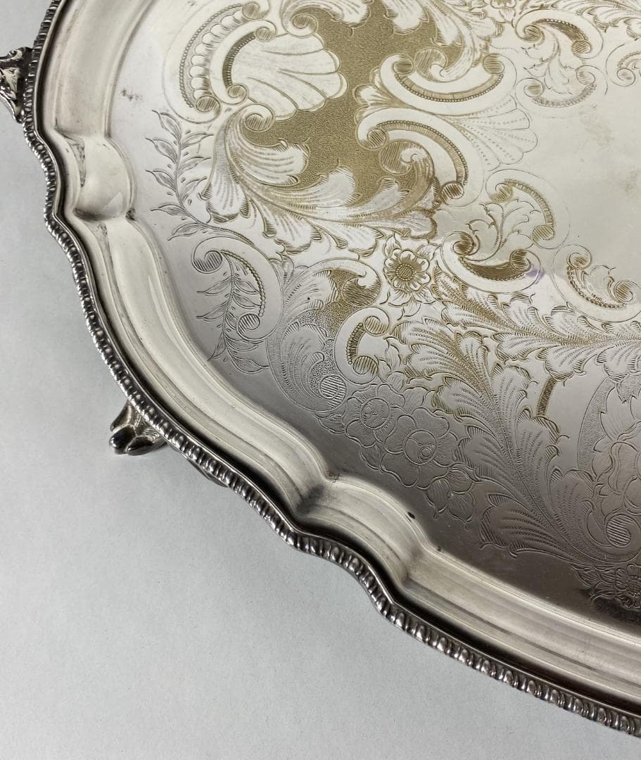 イギリス アンティーク Silver Tray