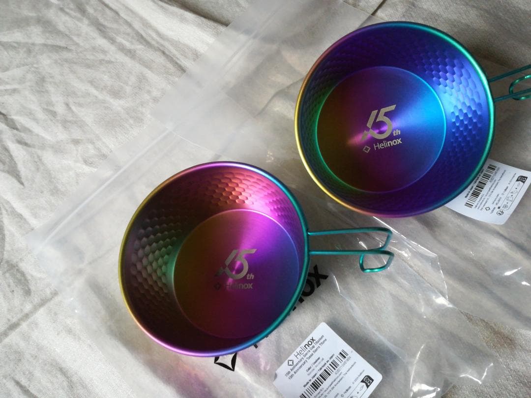 Helinox シェラカップ 2個セット 15周年マルチカラー