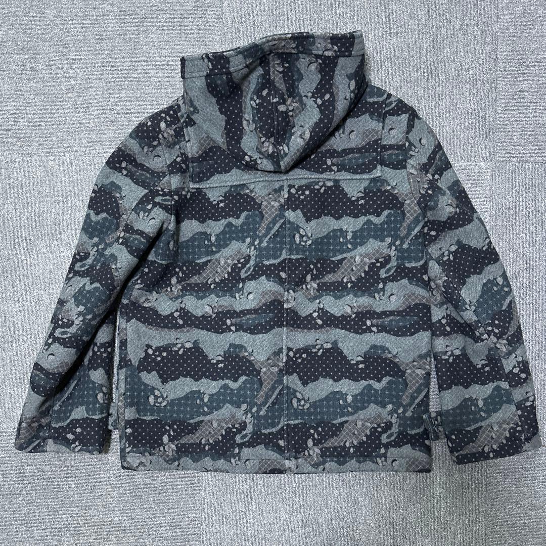 00s Swagger ウール ダッフルコート カモ柄 M