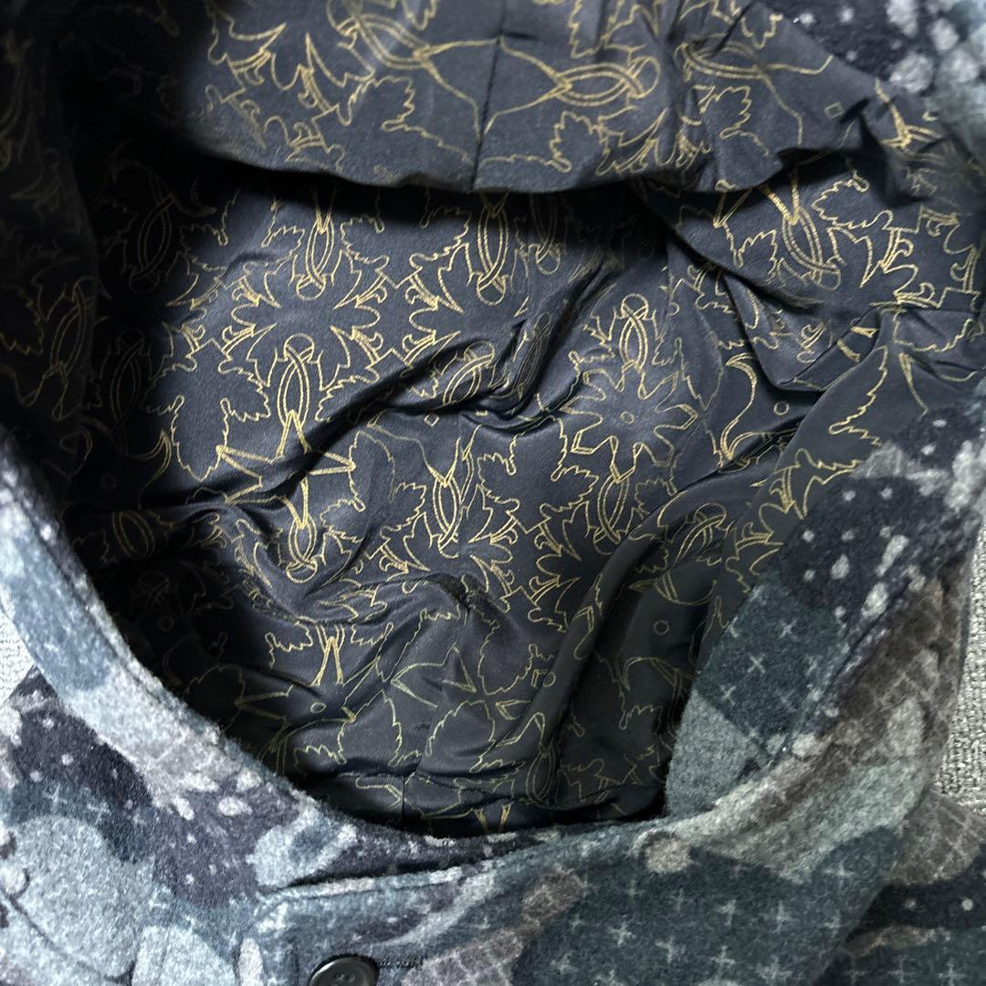 00s Swagger ウール ダッフルコート カモ柄 M