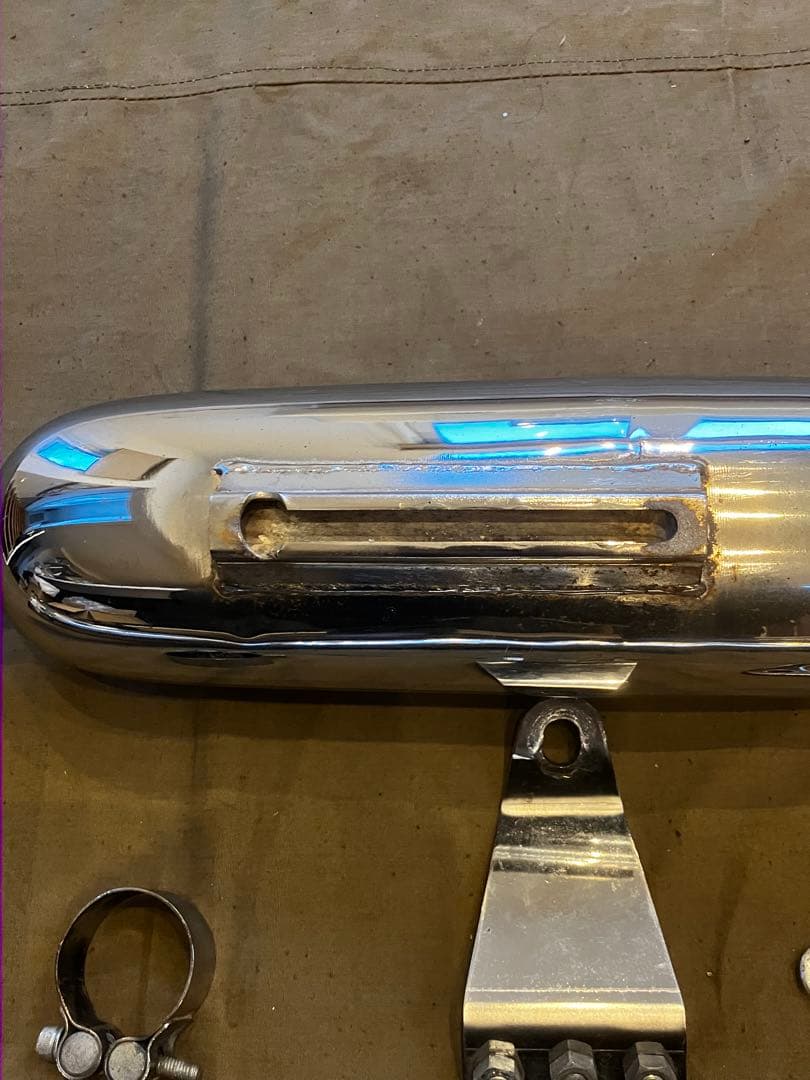 sr400ブルックランズ トライアンフタイプマフラー