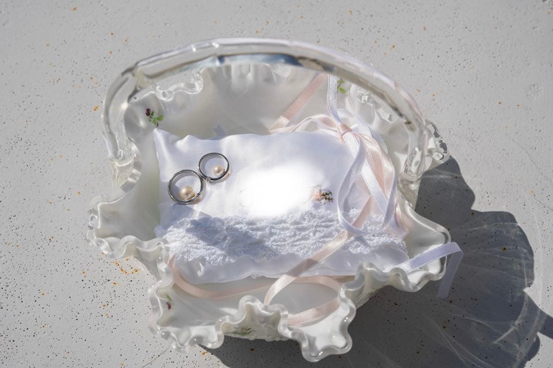 フェントン　フリルバスケット(花柄)