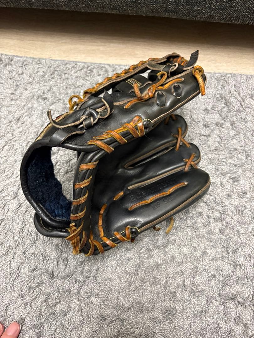 ZETT 硬式レザーグローブ 黒