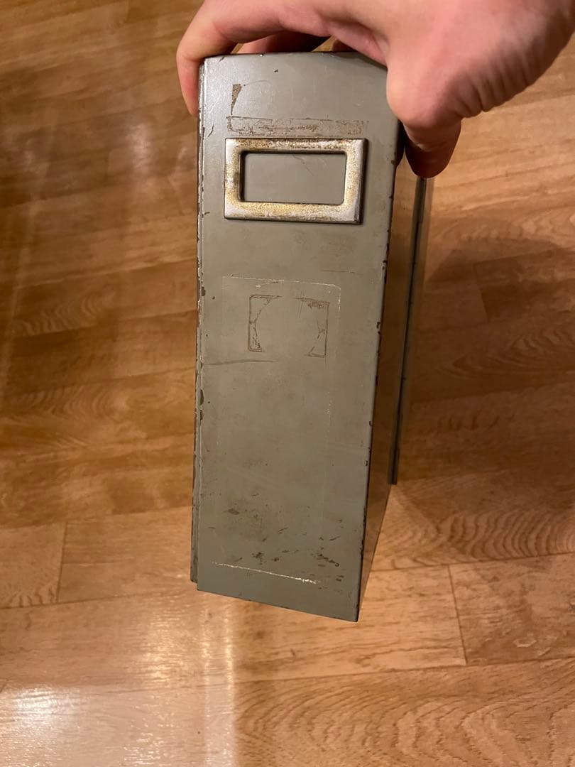 スチールボックス　アンティーク　レトロ　インダストリアル