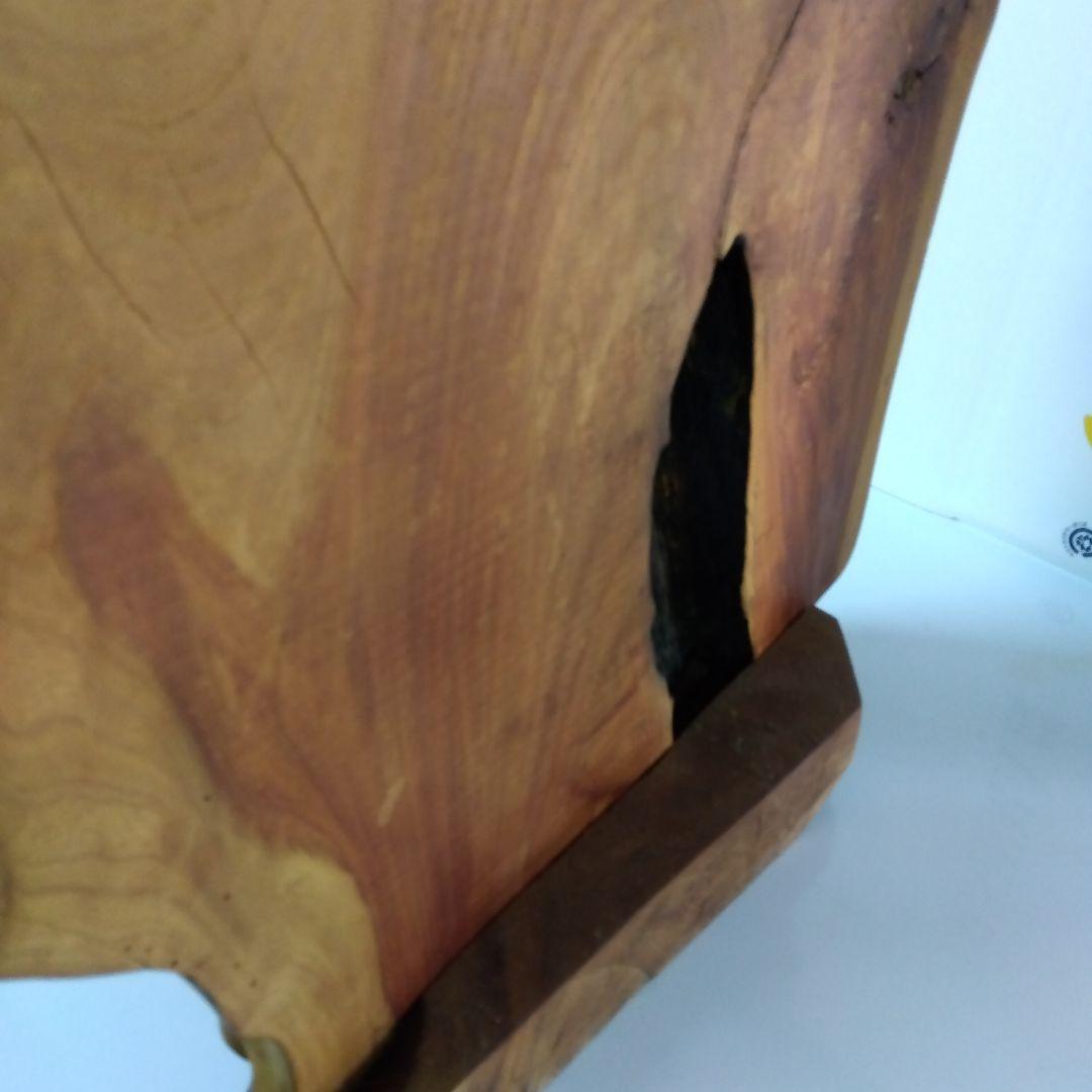 【欅】欅飾り台・衝立【断捨離価格】高さ６６cm