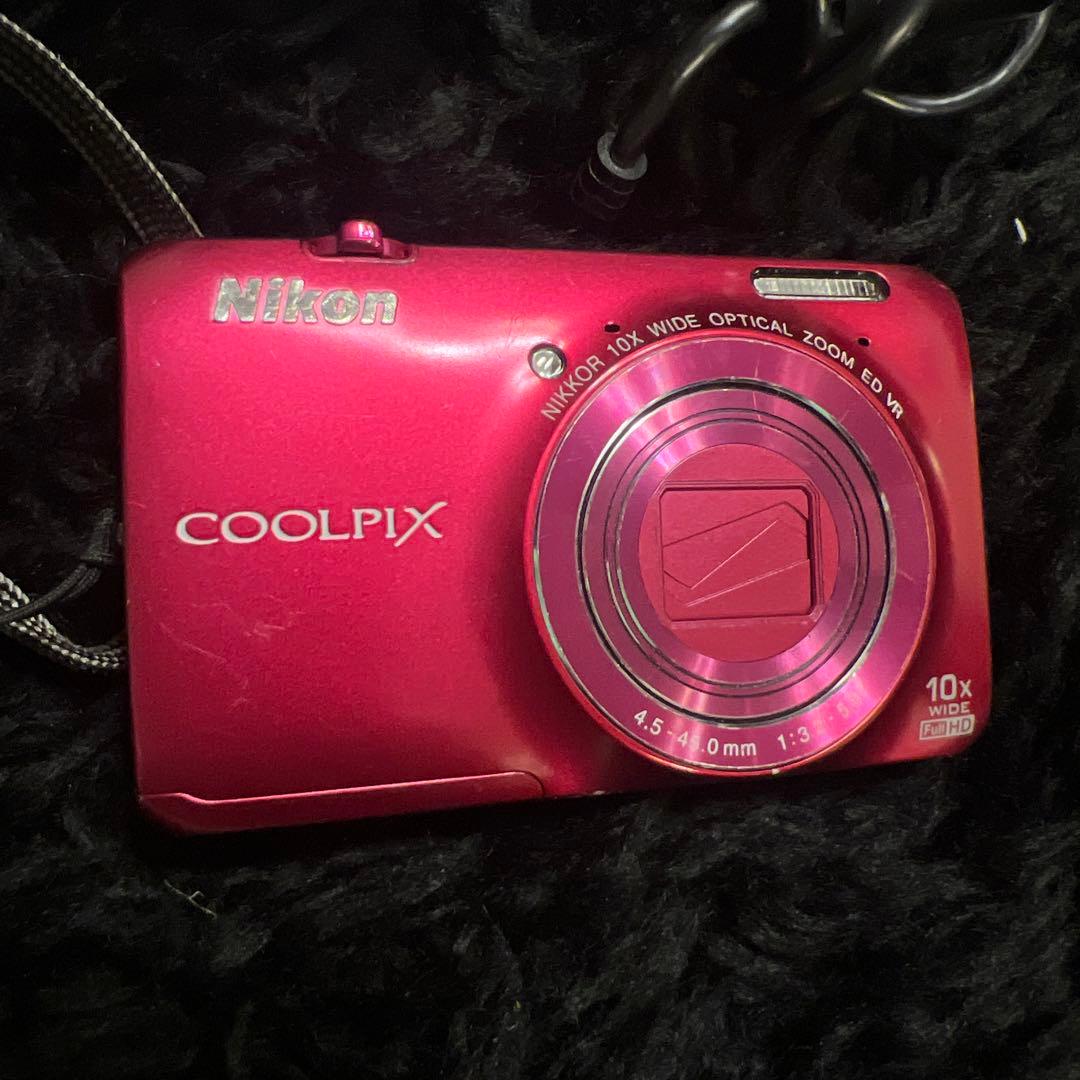H*t様 Nikon COOLPIX S6300 赤 デジタルカメラ 動作⚪︎